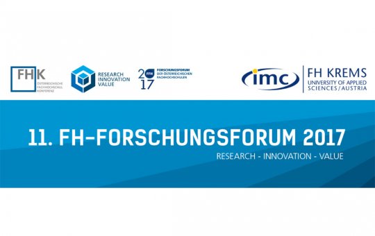 FH Kufstein Tirol beim 11. FHK-Forschungsforum in Krems
