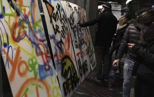 Die "Do it yourself Area" beim Urban Art Battle in Kufstein