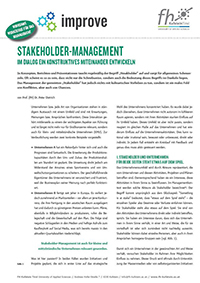 Stakeholder-Management - im Dialog ein konstruktives Miteinander entwickeln