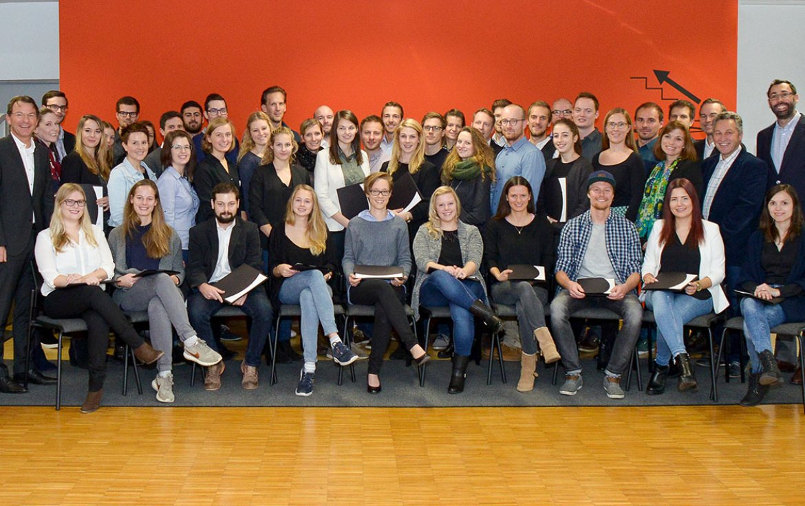 63 Studierende der FH Kufstein Tirol wurden mit einem Leistungsstipendium ausgezeichnet