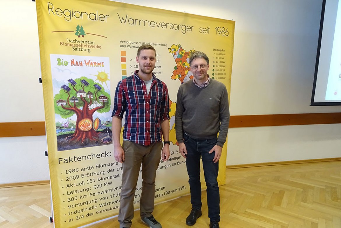 Martin Astner und Dipl. Ing. Andreas Moser beim 14. Betreibertreffen der Salzburger Erneuerbare Energien Gen.m.b.H. (SEEGEN) in Großarl