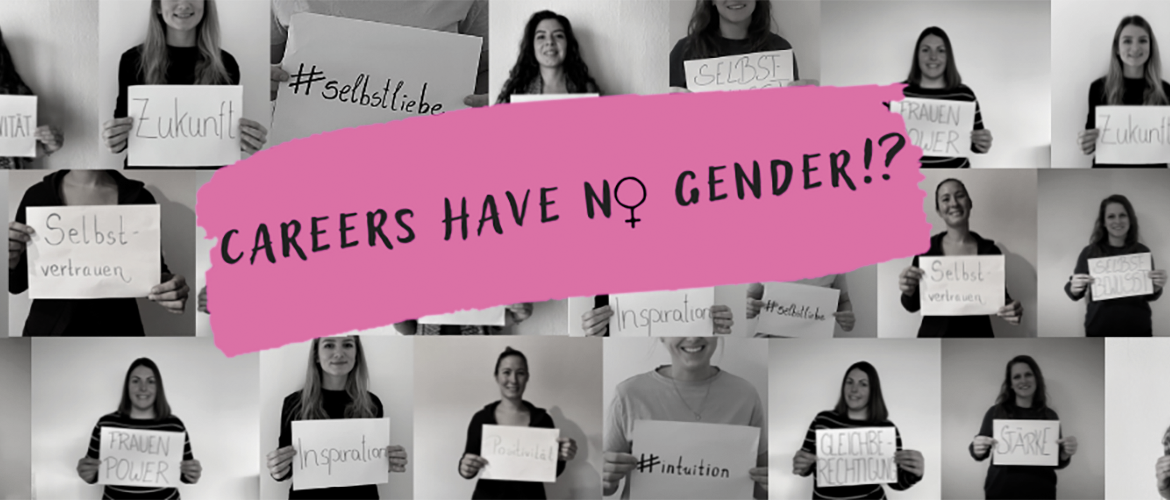 Die Projektgruppe des berufsbegleitenden Studiengangs SKVM bbB.19, die sich für das Thema „Careers have no gender!?“ engagiert haben.